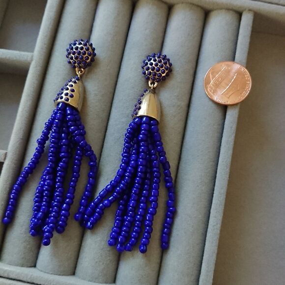 BaubleBar Sugerfix Piñata Tassel Earrings in Blue - Picture 4 of 8